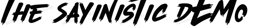 The Sayinistic DEMO字体转换